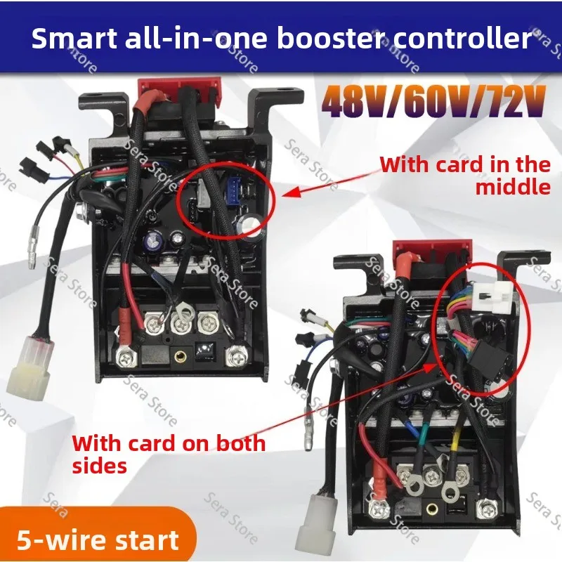 48V 60V 72V Dual Stepper Frequency Conversion Range Extender Controller Automatic Damper Throttle