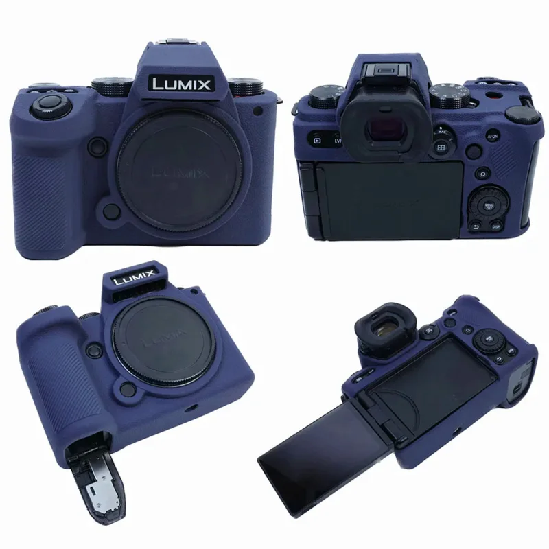 Dla LUMIX S5 II IIx S5II S5IIx Silikonowy pokrowiec ochronny na aparat Torba na aparat Antypoślizgowa konstrukcja teksturowana