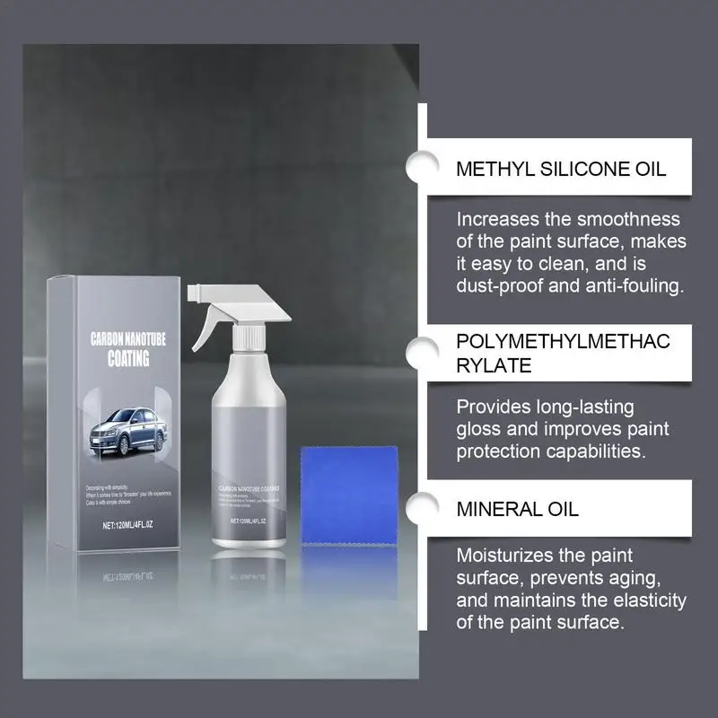 120ml Auto Coating Agent Nano-coating Crystal Plating Liquid For Car Paint Spraying Waterproof Car Scratch Repair Spray