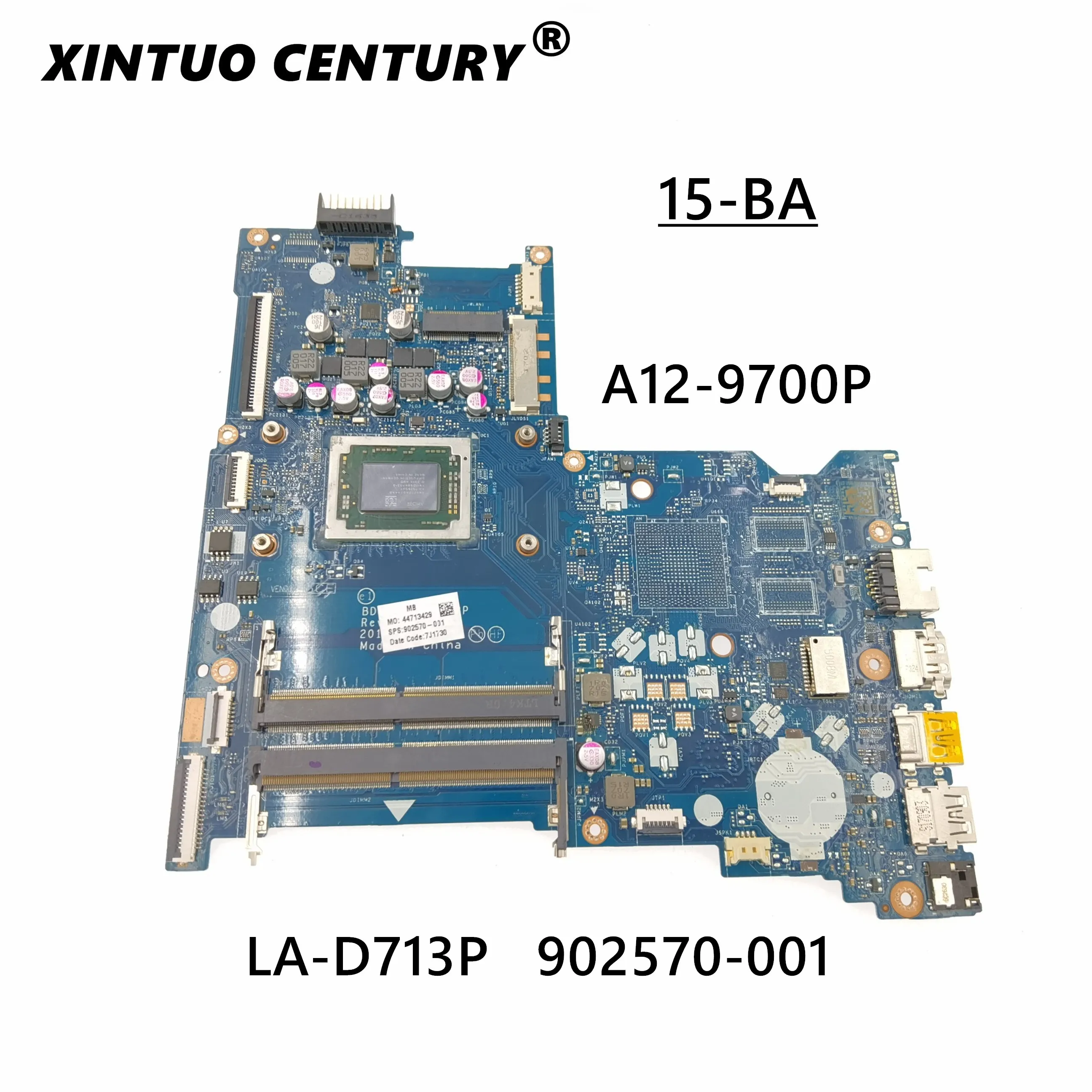 

FOR HP 15BA 15-BA 15Z-BA 15-ba058n Laptop Motherboard 902570-001 903914-001 LA-D713P A12-9700P MAINBOARD