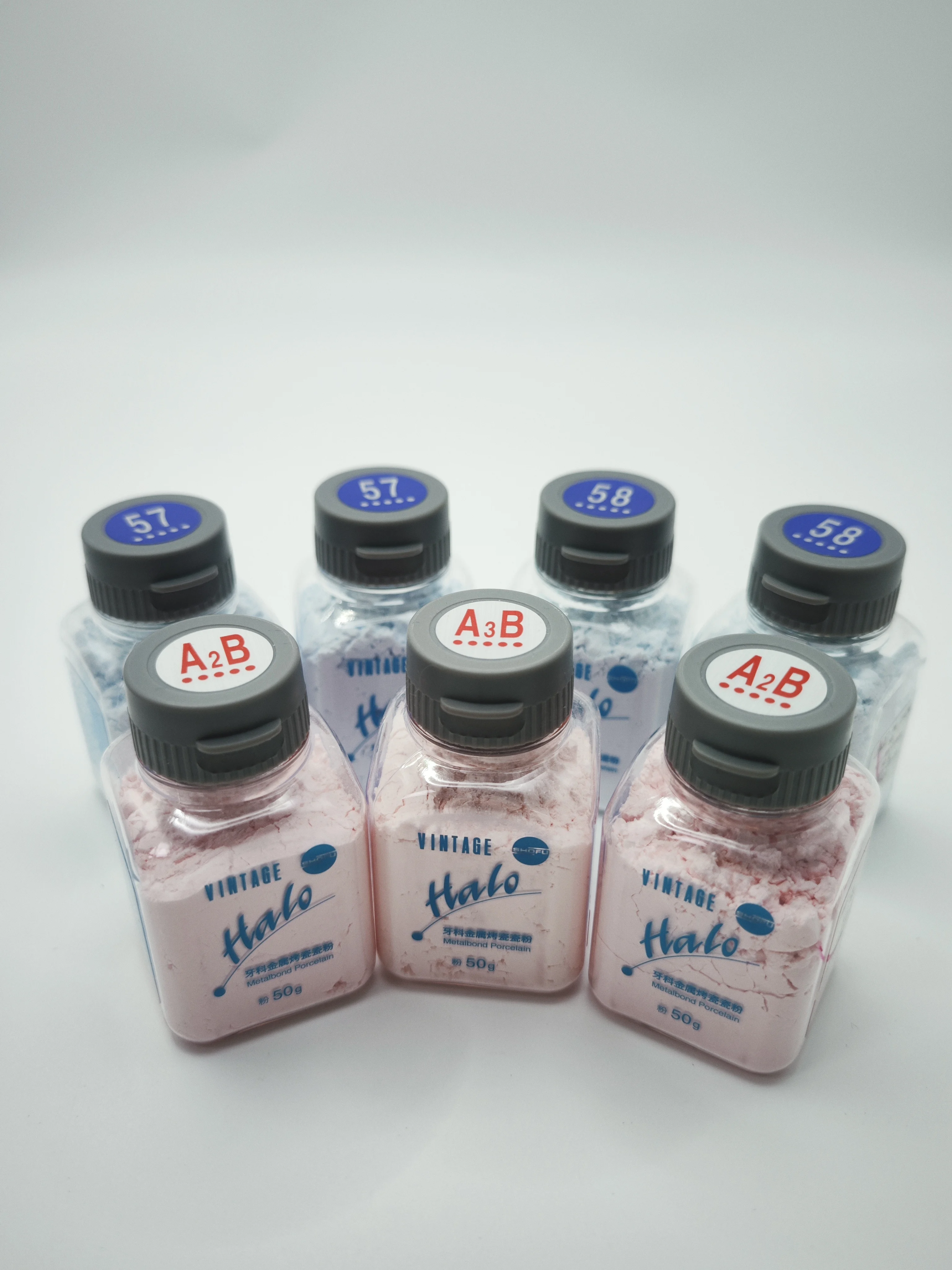 SHOFU Vintage Halo Metal Ceramic Powder Set, Dentine/Body/Enamel Transparent Porcelain, Lab Consumables for Crown & Bridge