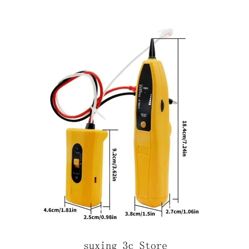 E8BE Coaxial (Coax) Cable Tester Networking Cable Tester for Data Coax Cable RJ45 CAT5 CAT6 BNC Continuity Cable Tester Checkers