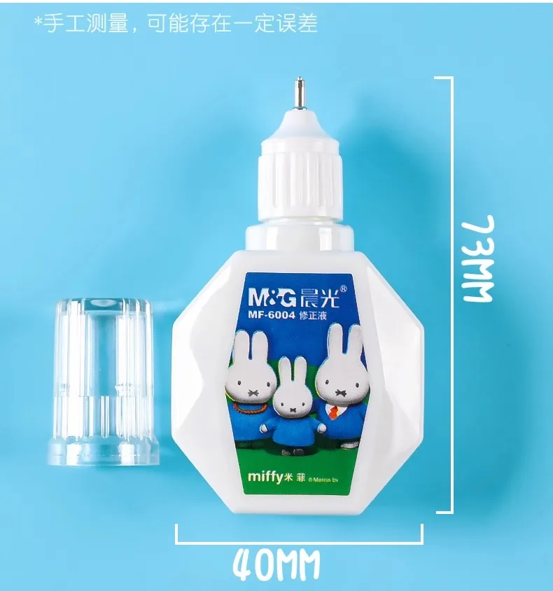 M&G 18 ml Korrekturflüssigkeit, tragbar, für Studenten, 2 Stück, Korrekturflüssigkeit für Studium und Büro