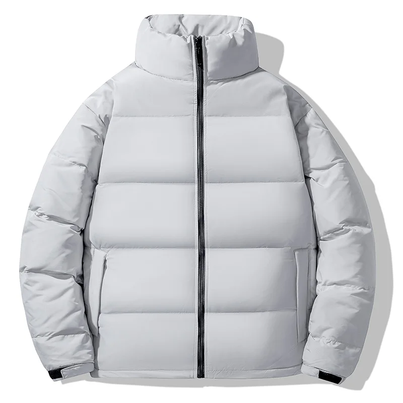 

Зимний короткий пуховик для мужчин и женщин, легкий пуховик с воротником-стойкой, модная верхняя одежда