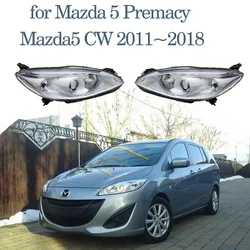 Car Headlights Assembly for Mazda 5 Premacy Mazda5 CW 2011~2018 2012 Fog Light Halogen Corner Side Lamp Warning LED Accessories