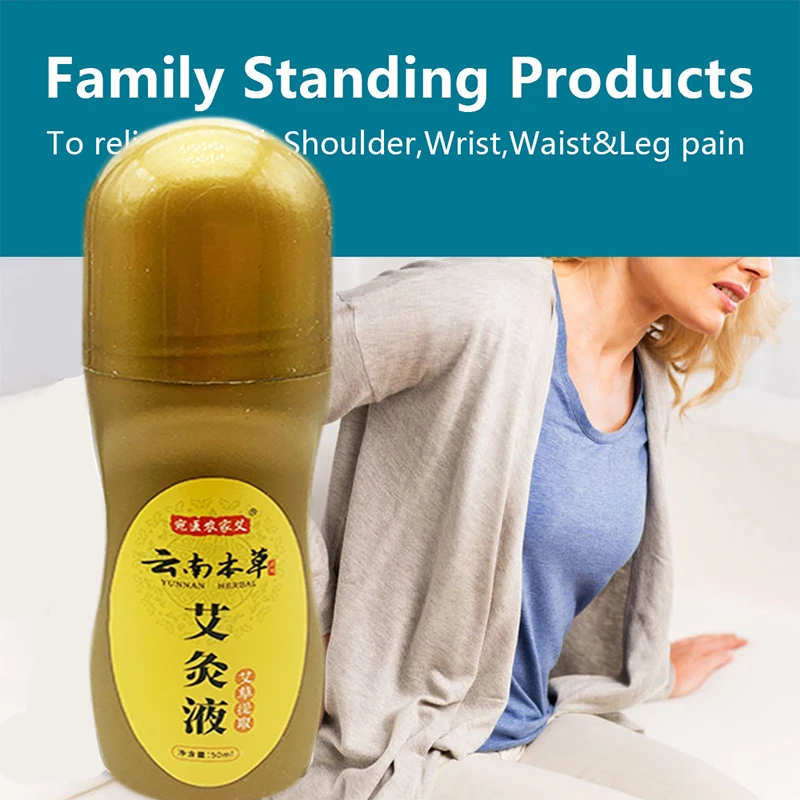 50ml Analgesic Roll-on Gel Muscle Sprain Back Pain Relief Liquid Rheumatoid Arthritis Roller Periostitis Anti Swelling Dressing