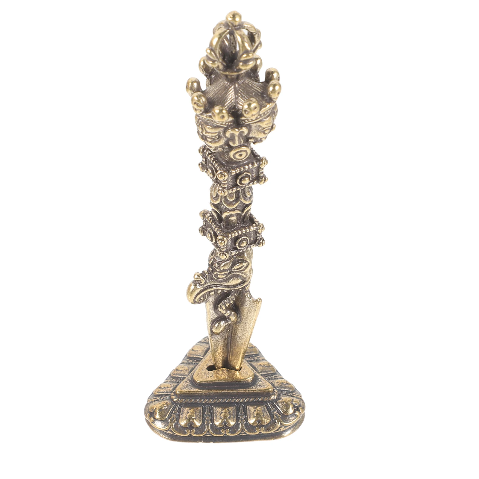 

Vajra Pestle Tibetan Decor Home naments Copper Statue Desktop Office Gift Study Room Metal Temple Hardware