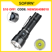 Sofirn SK40 3200lm Powerful Tactical Flashlight SFT70 LED Light 21700 USB C Rechargeable Long-distance 580m EDC Torch IP68 Lamp