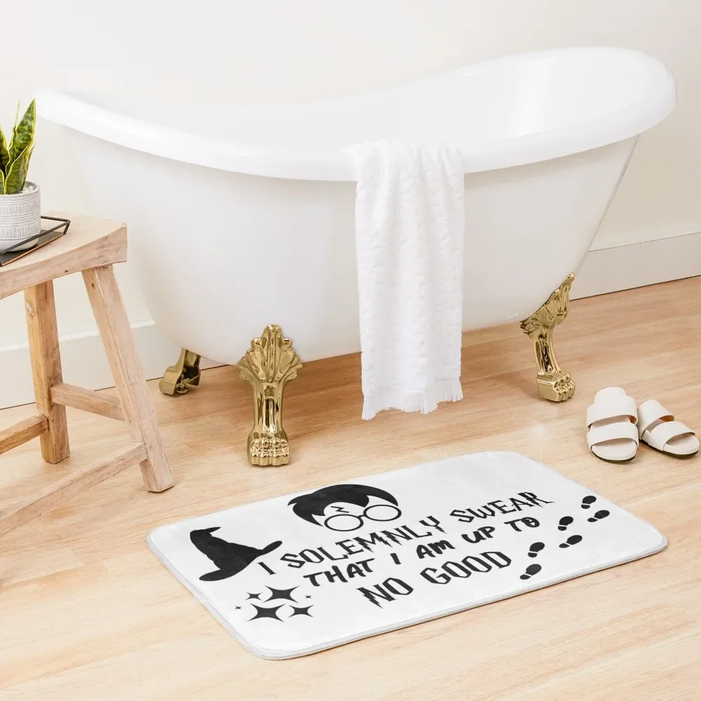 

I Solemnly Swear That I Am Up To No Good Bath Mat Waterproof Bathroom Rugs Carpet For Shower Mat