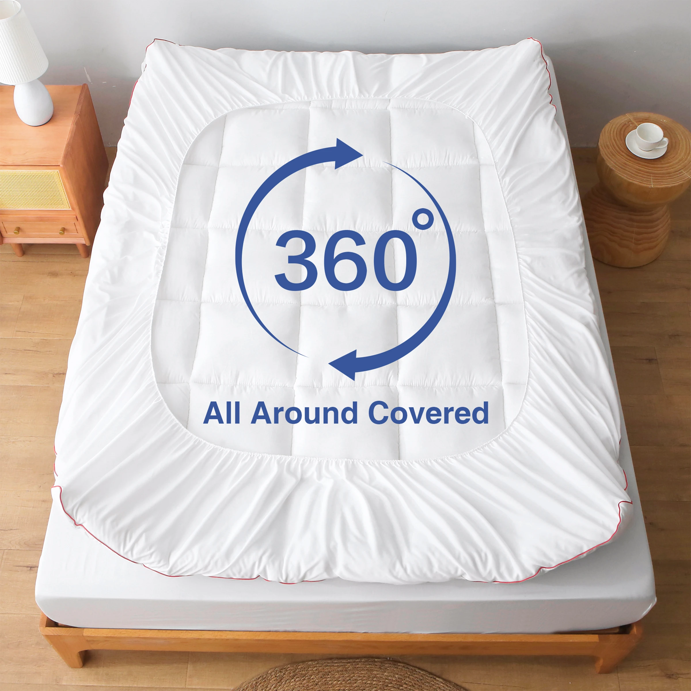 غطاء فراش ماركة Mr.Tree بسماكة - مراجعة Mattress Pad Topper وسعره