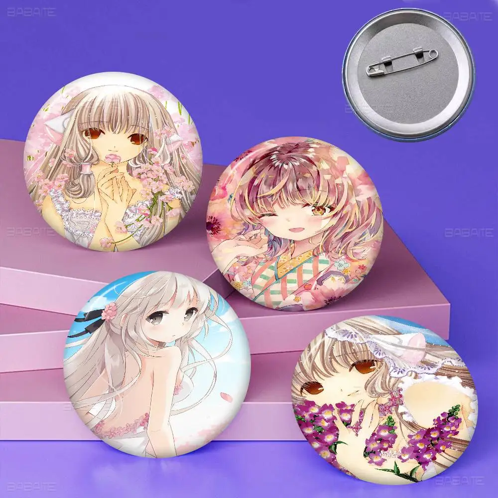 

anime chobits Badges Creative Tinplate Soft Button Pins Animal Icon Brooch Lapel Backpack Badge Accessories Pin