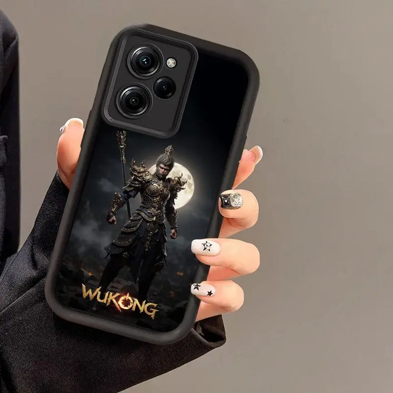 X5Pro WUKONG Phone Case For Xiaomi Poco C65 61 C55 C51 C50 M6 X6 Pro F5 X4GT F4 M3 X3 F3 M2 Silicone Shockproof Cover