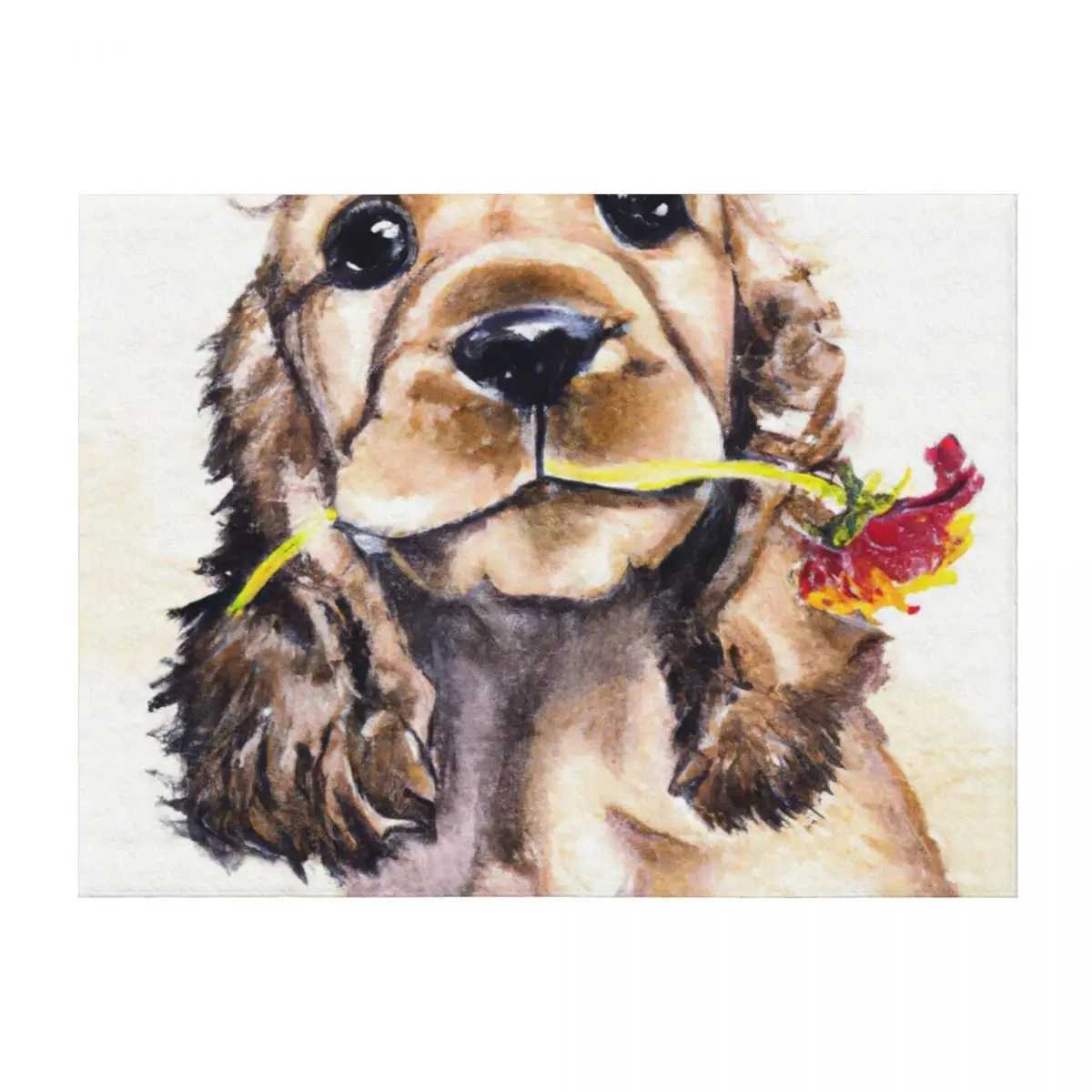

Cocker Spaniel Puppy Flower Power 2 Throw Blanket Decorative Sofas anime Sleeping Bag Quilt Blankets