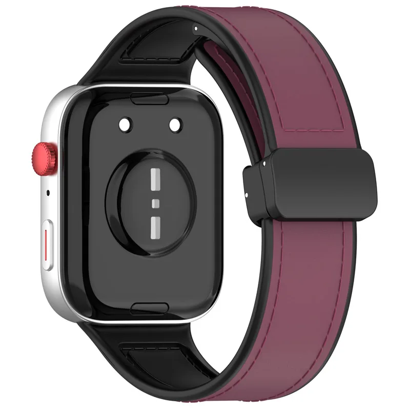 24 มม.แม่เหล็ก D ประเภท Clasp สายนาฬิกาซิลิโคนสําหรับ Samsung Galaxy Smart Watchband เปลี่ยน Correa