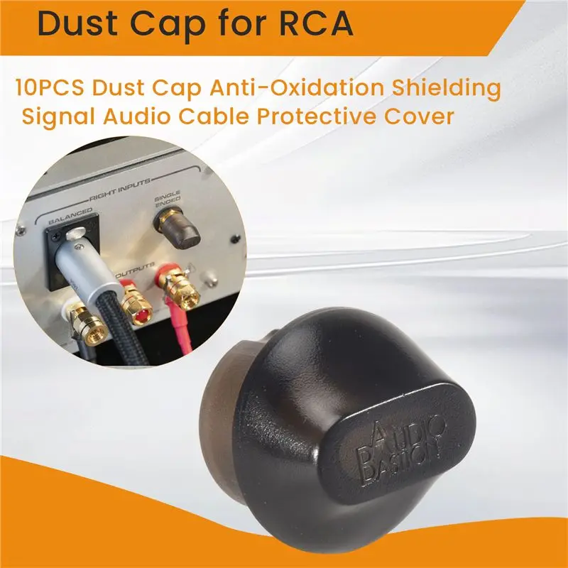 AT21-10PCS Dust Cap Anti-Oxidation Shielding Signal Audio Cable Protective Cover For Balance Canon XLR RCA