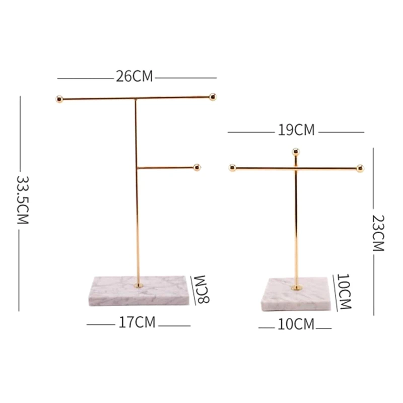 

Подставка для ювелирных изделий, Т-образная подставка под мрамор, для сережек, колец, ожерелий, часов, ювелирных изделий