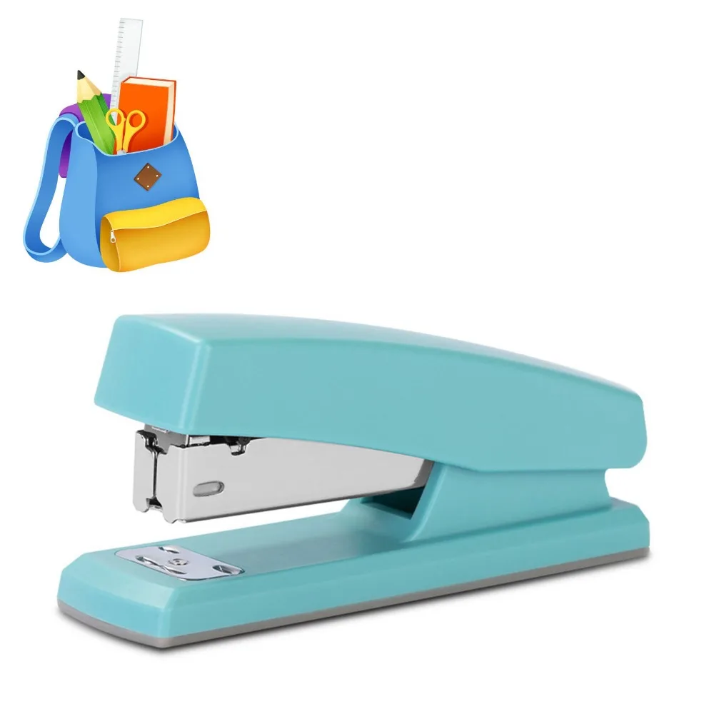 20 Sheets,12 size Lightweight Stapler Medium Size Ergonomic 12 Size Staple Smooth Surface Portable Mini Stapler Document Binding