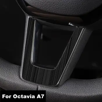 עבור סקודה אוקטביה A7 MK3 2014-2019 1x רכב פנים יציקת הגה לקצץ כיסוי דקורטיבי פנל 10 best sales פנים סקודה אוקטביה - №8