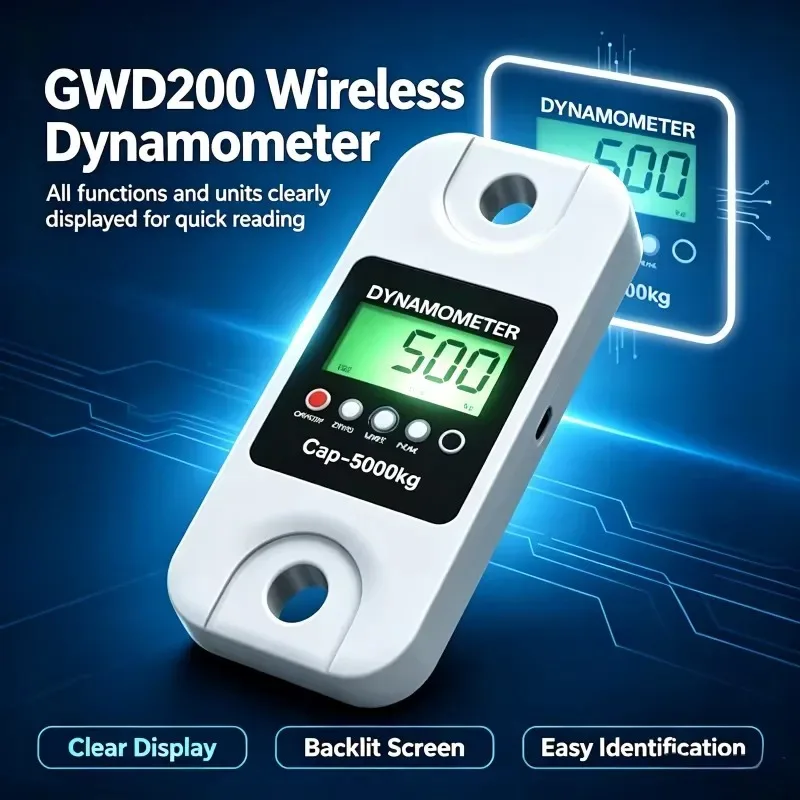 Hot Sale GWD200 Wireless Dynamometer Load Cell Suitable for Weighing Heavy Cargo 20T, 30T,100T Models