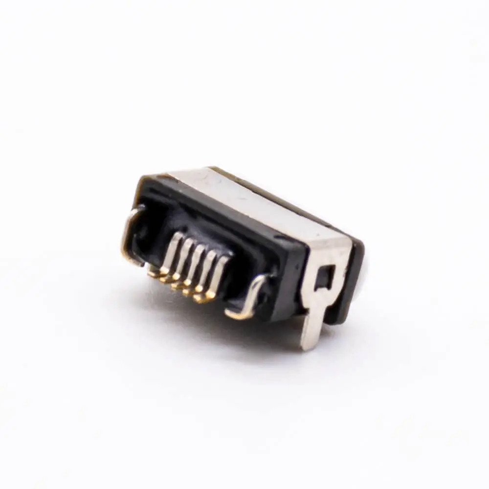 Micro USB B Type Connector 5P SMT Female Socket with Waterproof Ring IPX8