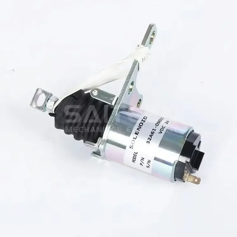 Excavator Spare Parts Stop Solenoid Valve for 4M40 ME736957 Flameout Switch Solenoid Valve 32A61-09010 32A61-09020
