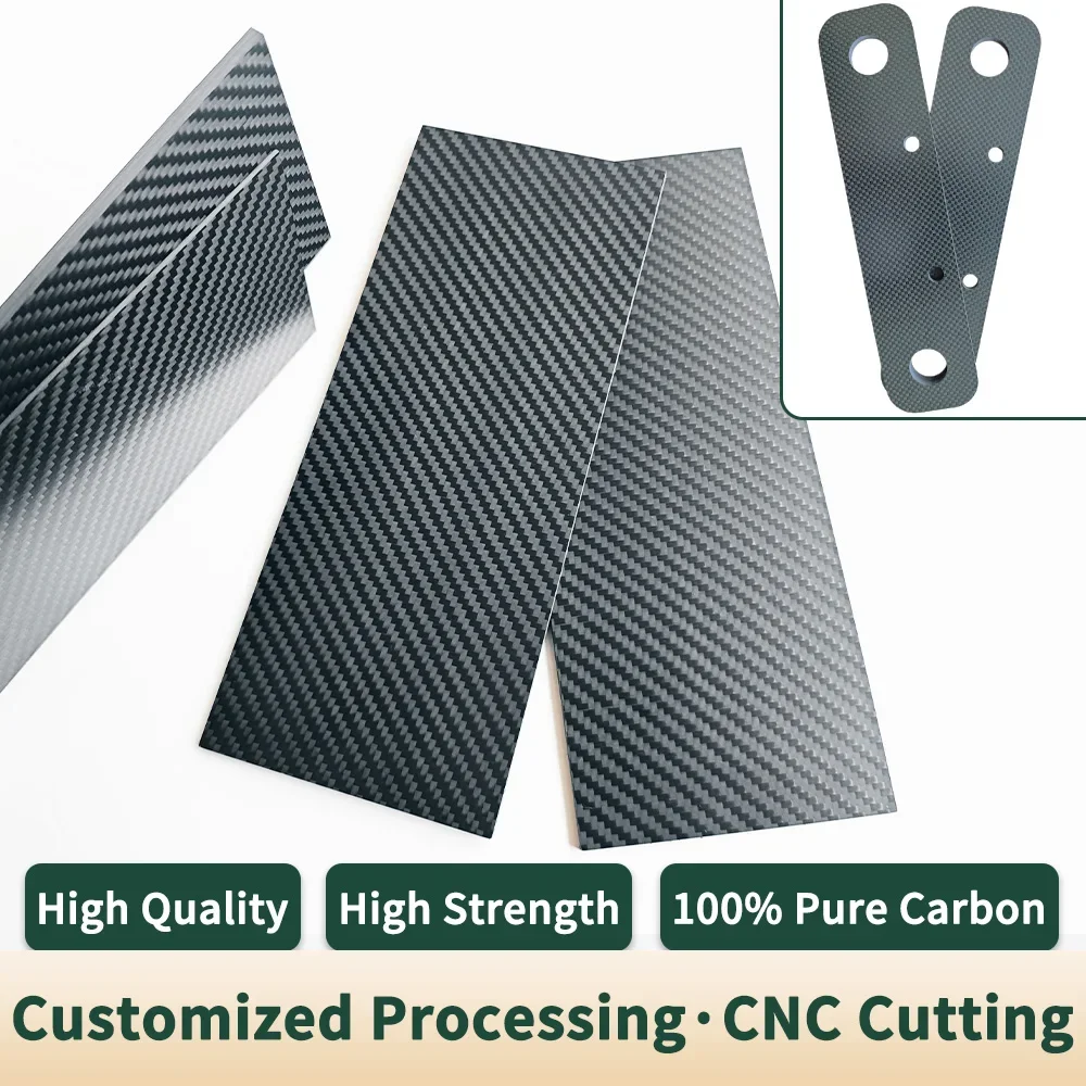 لوح من ألياف الكربون 3K 60 مم * 460 مم، يستخدم للزينة الفاخرة وأقراص الساعة وأذرع الروبوت وأجزاء معدات الأتمتة الصناعية #4