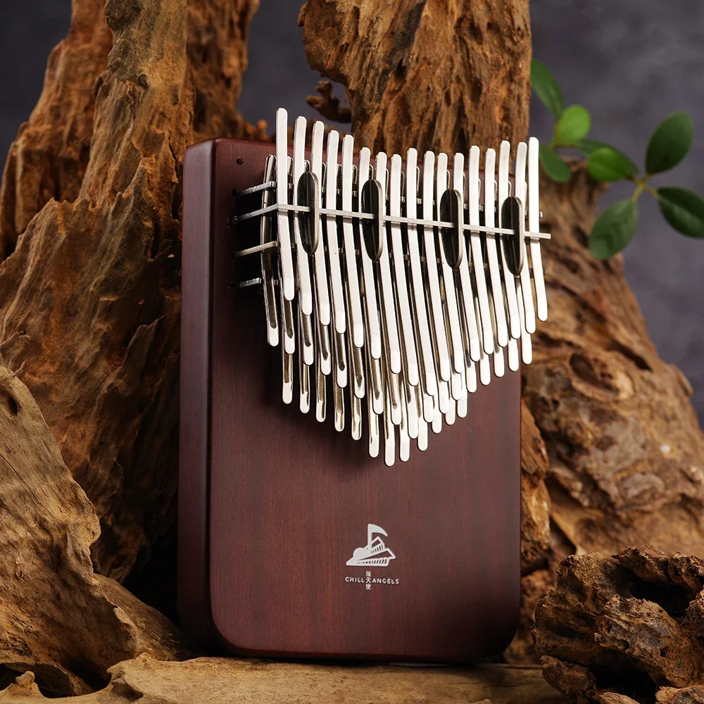 Chill Angels Kalimba 46 Keys 3 Layer Thumb Piano Portable Professional Finger Piano Ebony Wood Kalimbas Keyboard Instrument Gift