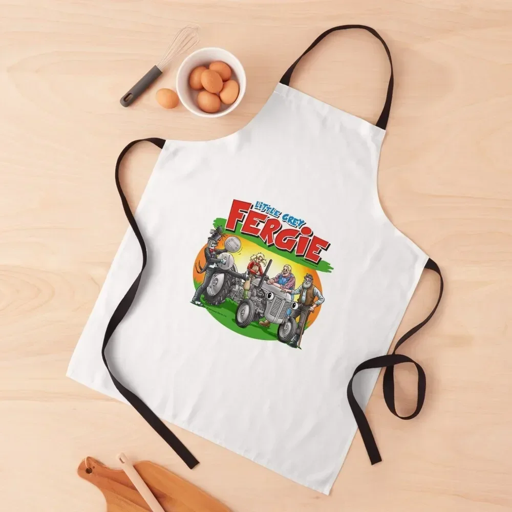 

Little Grey Fergie and friends Apron men's barbecue chefs Waiter Uniforms women's work Apron