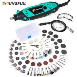 Mini Electric Drill Dremel Grinder Engraving Pen Grinder Electric Rotary Tool Grinding Machine Accessories Adjustable Speed