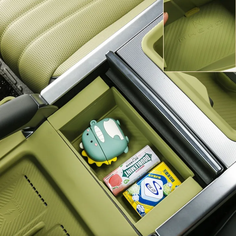 For MHERO M-Terrain M817 Central Control Armrest Box Silicone Storage Box Pad Organize Dedicated Car Interior Modified Accessory
