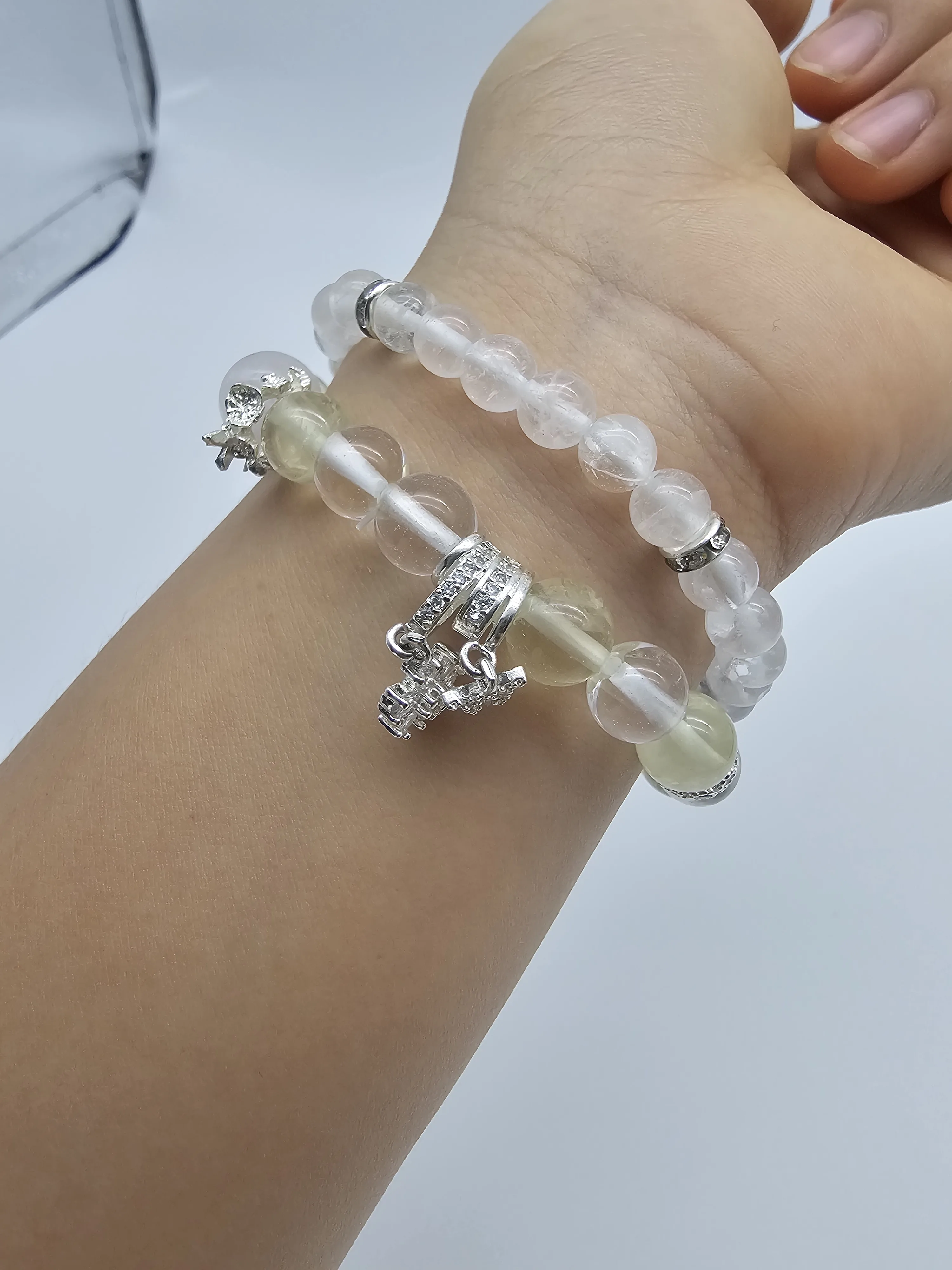 INS Natural Crystal Crushed Stone DIY Making Watch Chain