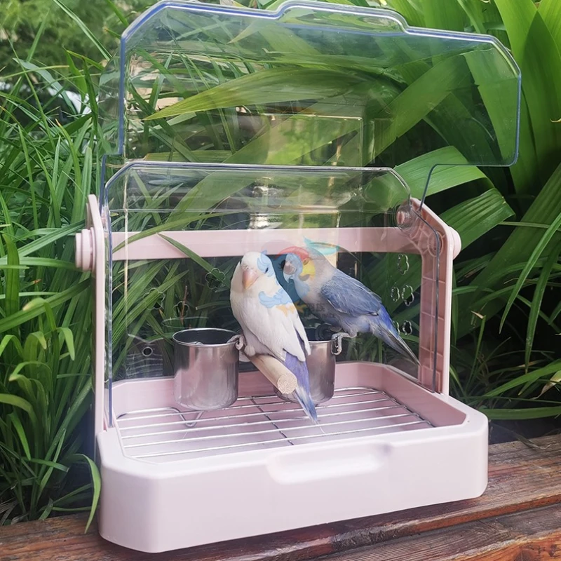 Portable Outdoors Bird Cages Luxury Southe Park Transparent Bird Cages Budgie Decoration Jaula Pajaros Pet Products WZ50BC