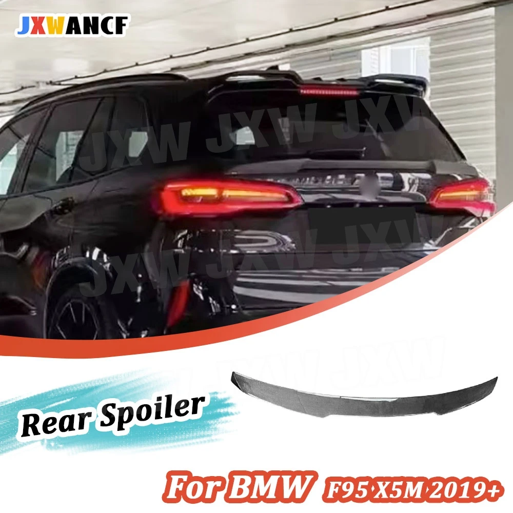 

JXWANCF Carbon Fiber Rear Trunk Lip Spoiler for BMW F95 X5M 2019-2022 FRP Rear Spoiler Rear Wing Spoiler Car Accessories