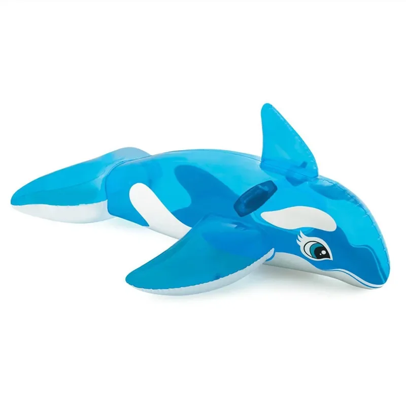 Children's Water Inflatable Mount Toy Shark Whale Crocodile Unicorn Dolphin Lobster Adult Swimming Ring