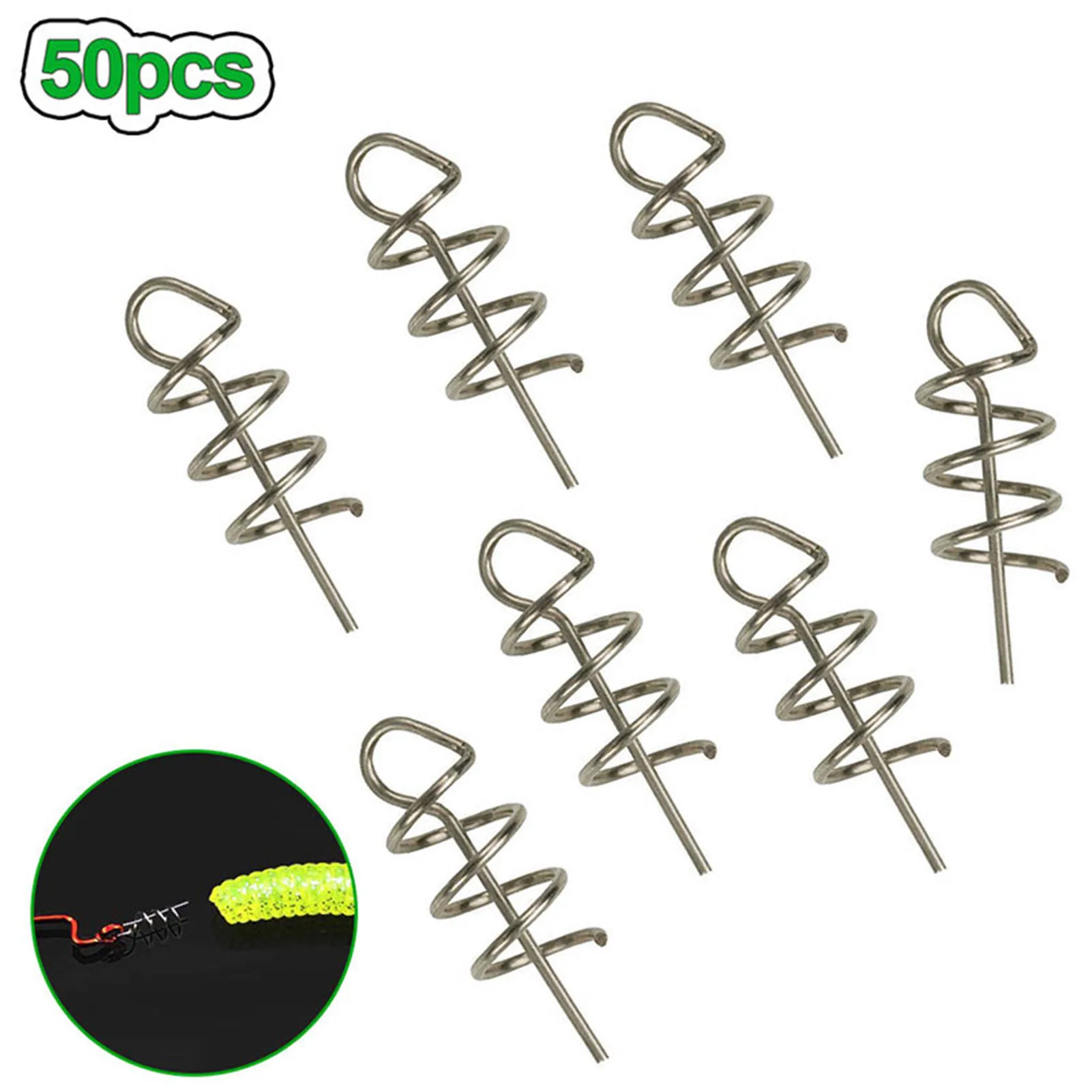 50 Pcs/Pack Soft Bait Spring Lock Pin High-Quality Materials Send Friends, Family, Sisters