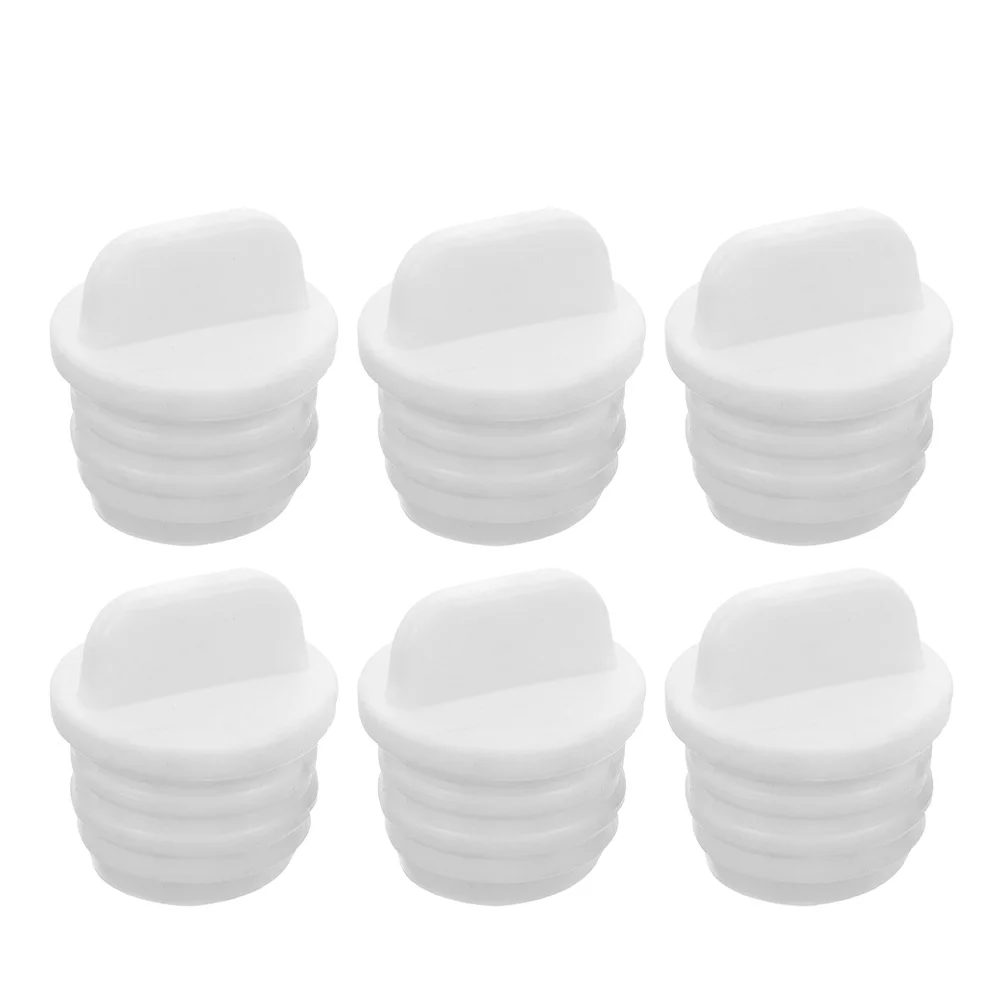 

6Pcs Mop Bucket Drain Plug Water Stopper Replacement Durable Rubber Seal Leak Proof Outlet Cap for Kitchen Bathroom