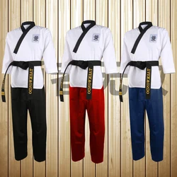 Uniforme de Taekwondo para hombre y mujer, ropa de entrenamiento mundial, Poomsae, doboks, Junior, maestro, Unisex