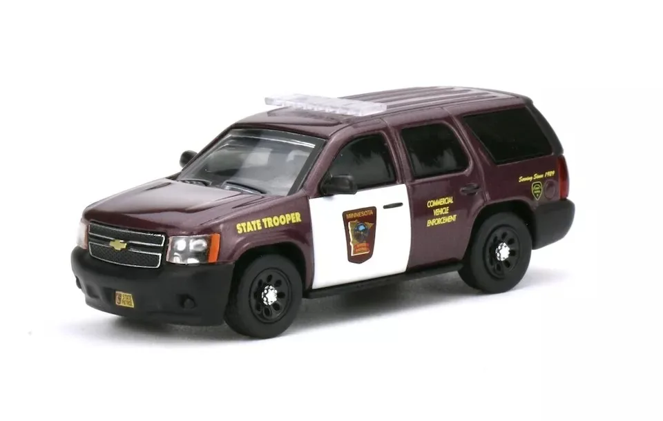 

1/64 596 Tahoe US Minnesota Patrol Polize Trooper Model Diecast Collect Car