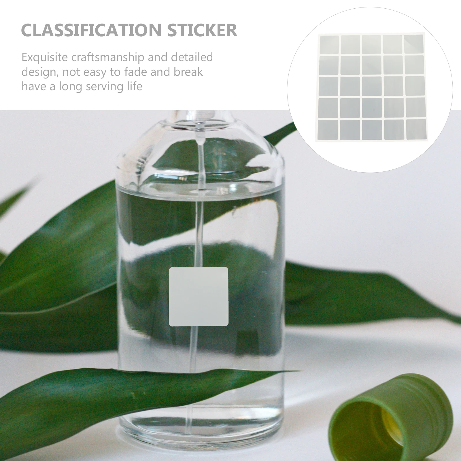 

100 Pcs Waterproof Marking Sticker Sticky Tabs Label Stickers Asian Silver Self-adhesive Spice Labels Storage Baby Labeling