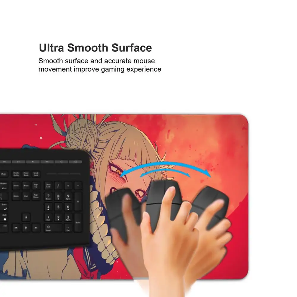 Anime girl H Himiko Toga Mousepad Mouse Mat With Pad gaming accessories Prime Gaming XXL Keyboard Pad Stitch Padding Mat