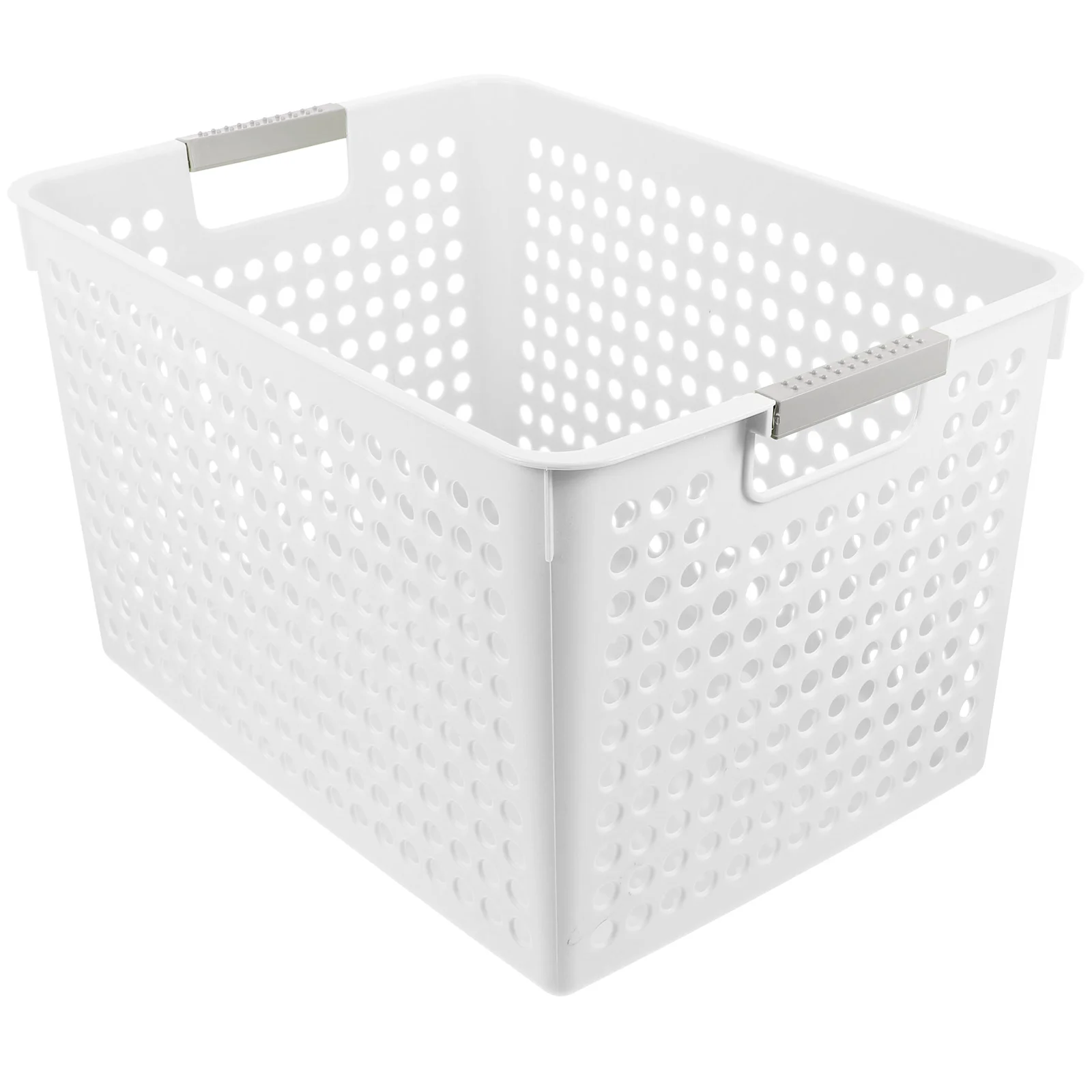 

Bathroom Storage Basket Shelf Sundries Organizer Toy White Pp Baby Laundry Baskets