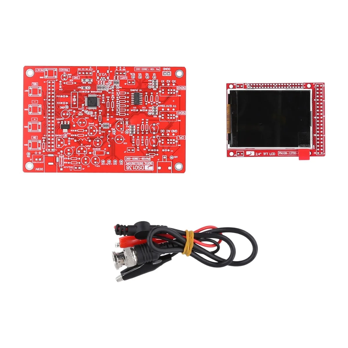 

AB01 Цифровой осциллограф 2,4-дюймовый TFT цифровой осциллограф Комплект DIY Запчасти Электронный обучающий набор