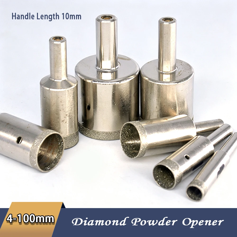 1PCS Diameter 4-100mm Shank 10mm Diamond Powder Sintered Drill Bit Hole Opener For Glass/Ceramic/Marble Tile Drilling Cutting