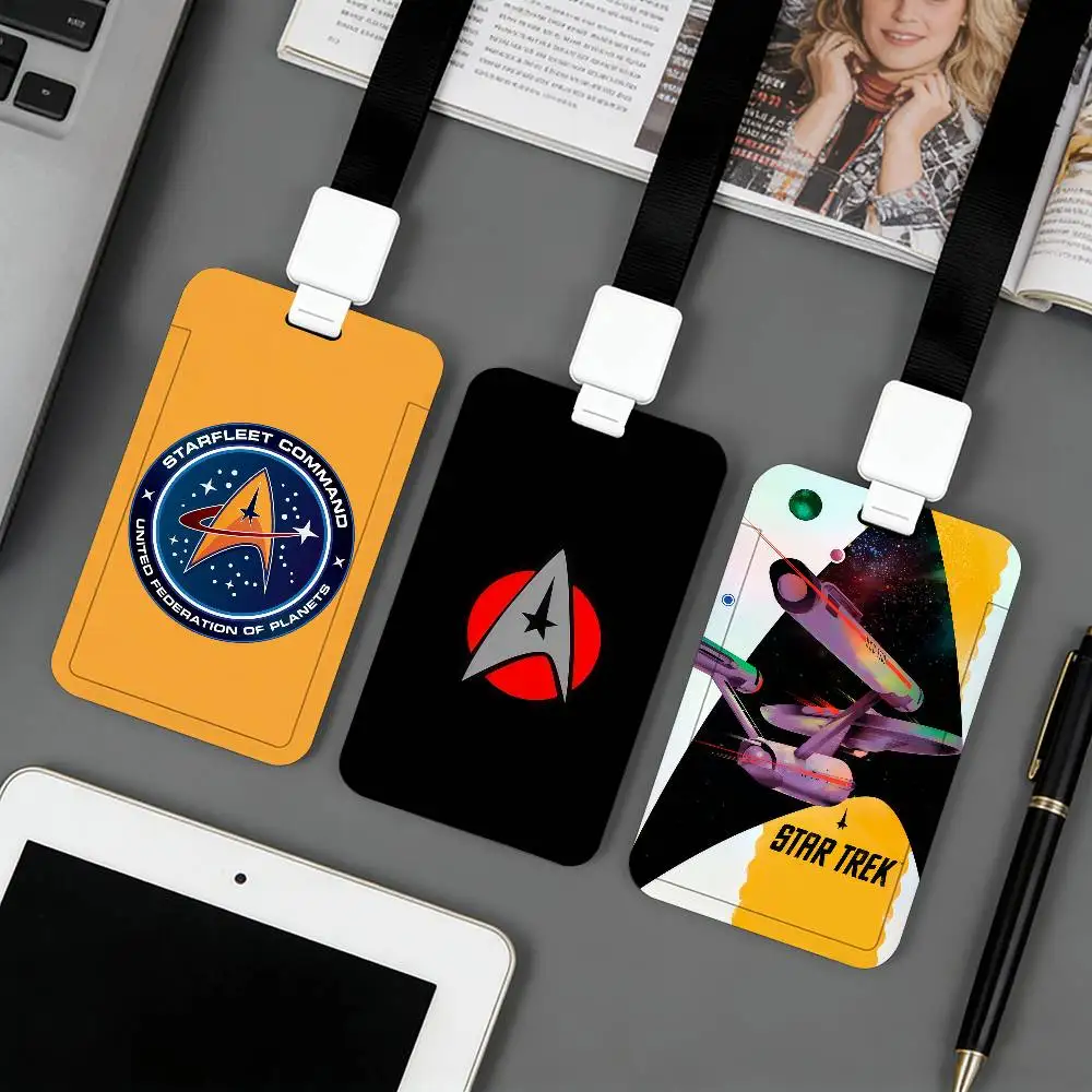 TV S-Star T-Trek Card Holder Corporate Business Work Badge Holders Uisex Credit Bus Daily Commute ID Case