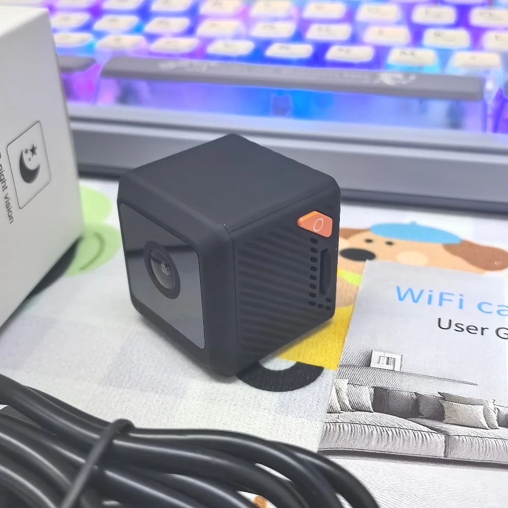 W02 1080P حماية أمنية صغيرة للمنزل للرؤية الليلية مراقبة التخييم في الهواء الطلق واي فاي كاميرا منزلية ذكية صغيرة cctv فيديو #2