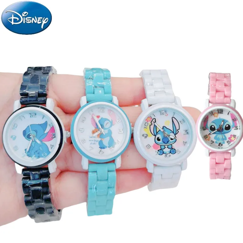 

Disney Stitch Woman Watches Stitch Cartoon Anime Chrildren's Quartz Watch Clock Back to School Christmars Gift