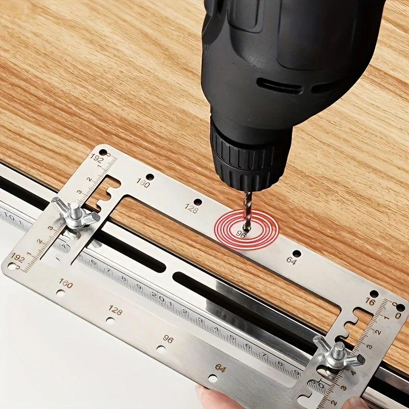 

Ручка Локатор отверстий Дверная ручка и приспособление для установки тяги и приспособление для штифта полки Направляющая для сверла расточных отверстий Нержавеющая сталь