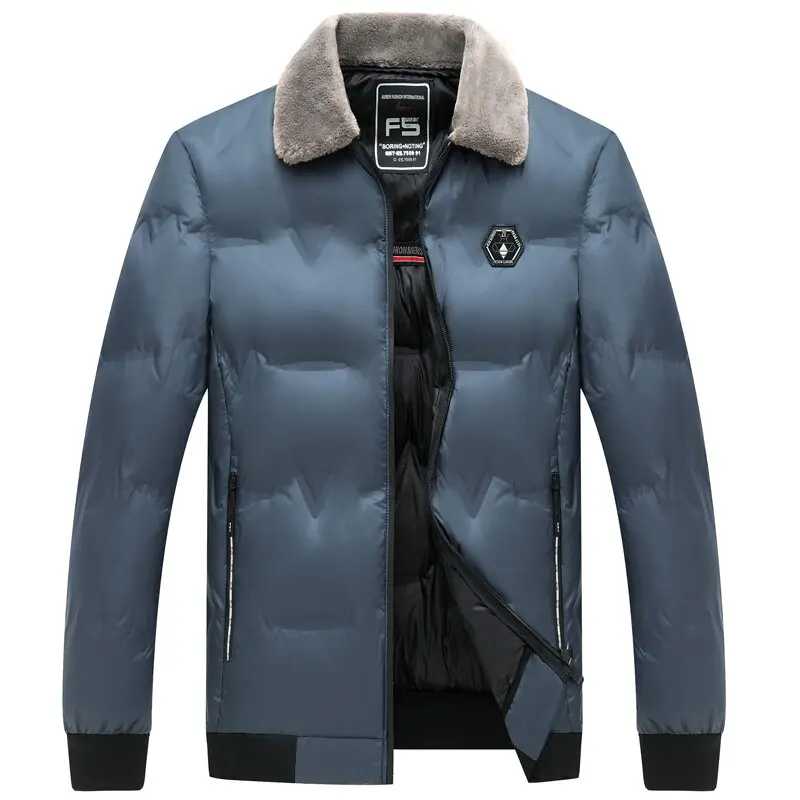Jaqueta grossa quente de algodão acolchoada masculina, casaco casual solto, esporte confortável, tamanho grande, nova moda, outono e inverno, M-4XL,