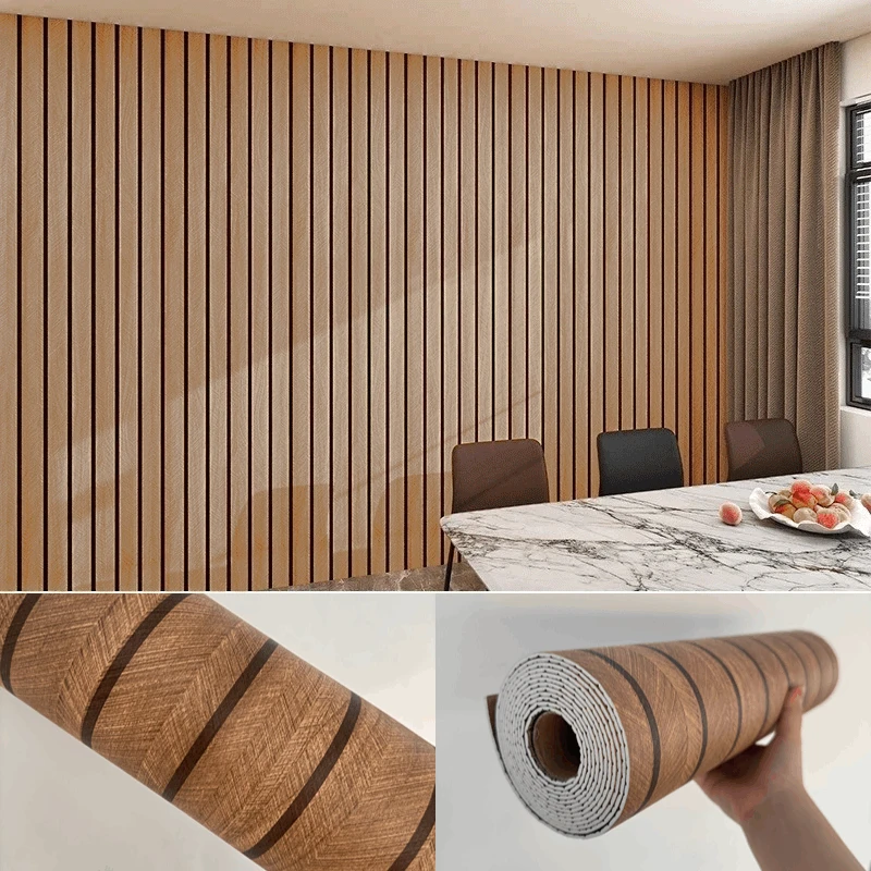 10M/5M/3M Houtnerf zelfklevend Behang voor Slaapkamer Woonkamer Muur bekleding Peel & Stick Waterdichte Muur Sticker Home Decor