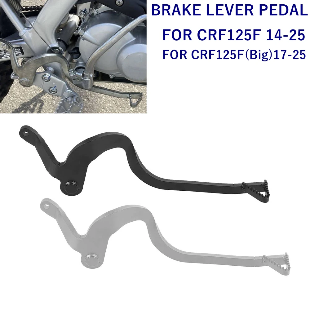 

CRF125F Motorcycle Footpegs Brake Lever Foot Pedal For Honda CRF 125 F 2014-2025 CRF 125F Big Wheel 2017-2025 Brakes Lever Pedal